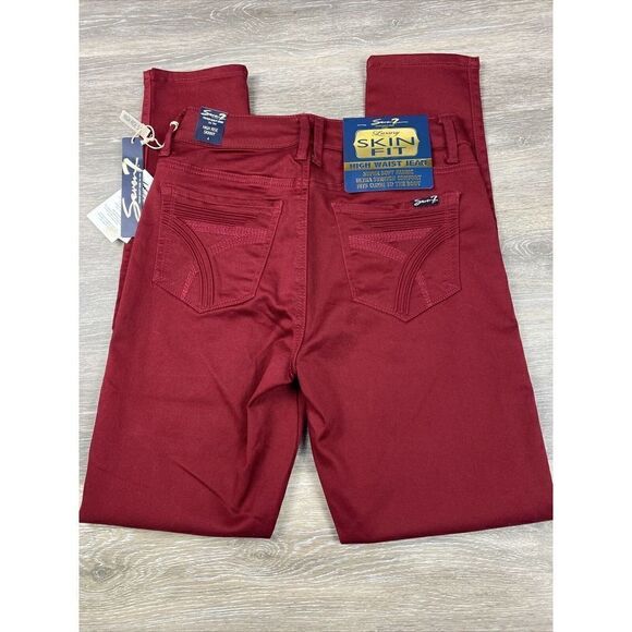 SEVEN‎ 7 ―Sz 4 ― HIGH RISE SKINNY HIGH WAIST Skin-Fit Super Soft Denim Jeans NWT - Picture 1 of 14